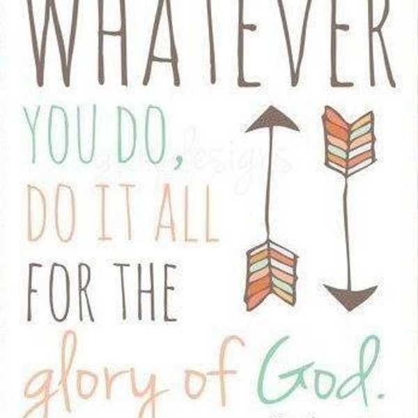 To Bring Glory To HIS Name