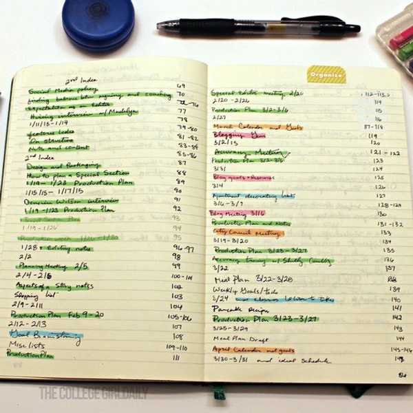 Tips and Tricks for Staying Organized in College