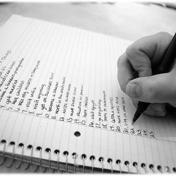 The Importance Of Making Lists