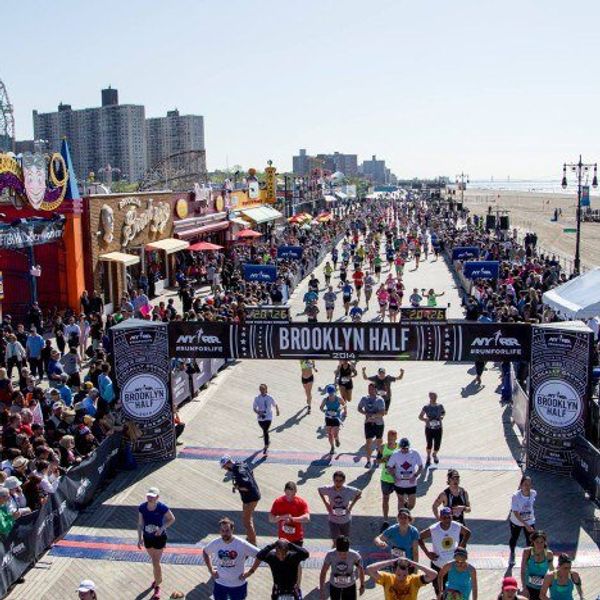 What It's Like To Work The Finish Line Of America's Largest Half Marathon