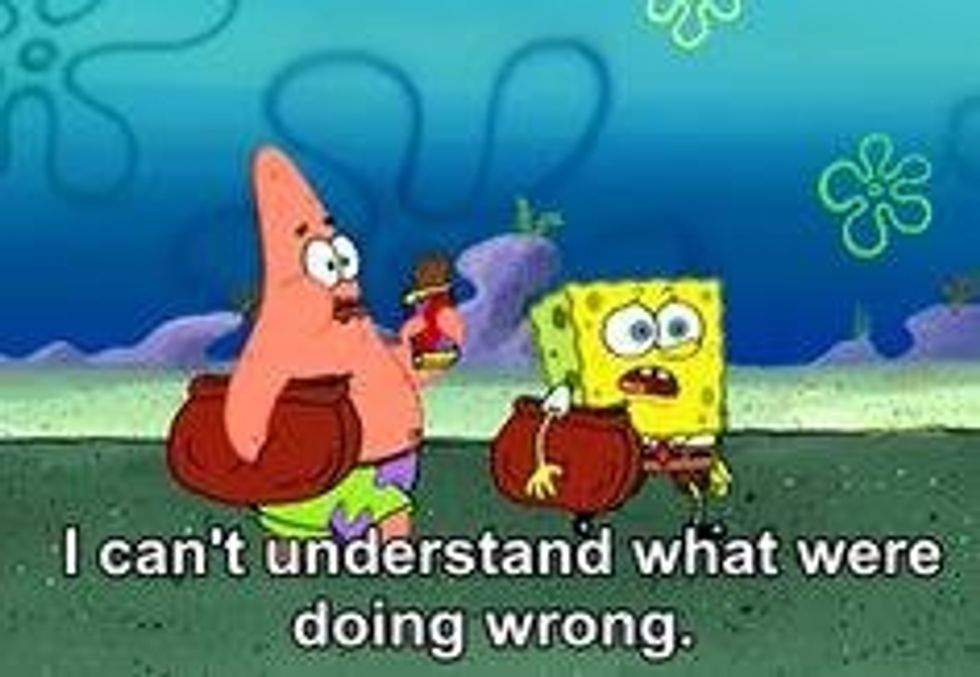 The Life Of A College Student Told By "SpongeBob Squarepants"