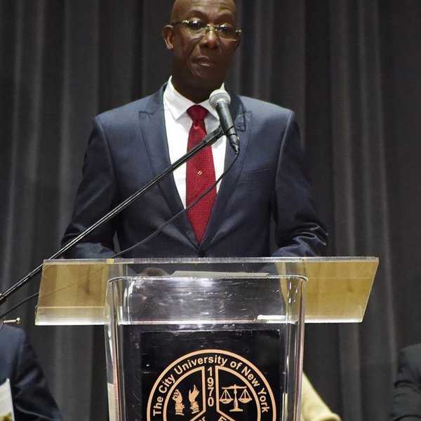 P.M. Of Trinidad And Tobago The Honorable Dr. Keith Rowley At Medgar Evers College