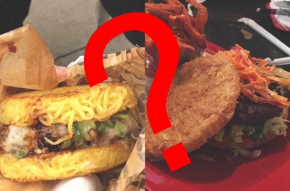 Original Ramen Burger Vs. Red Ramen Burger