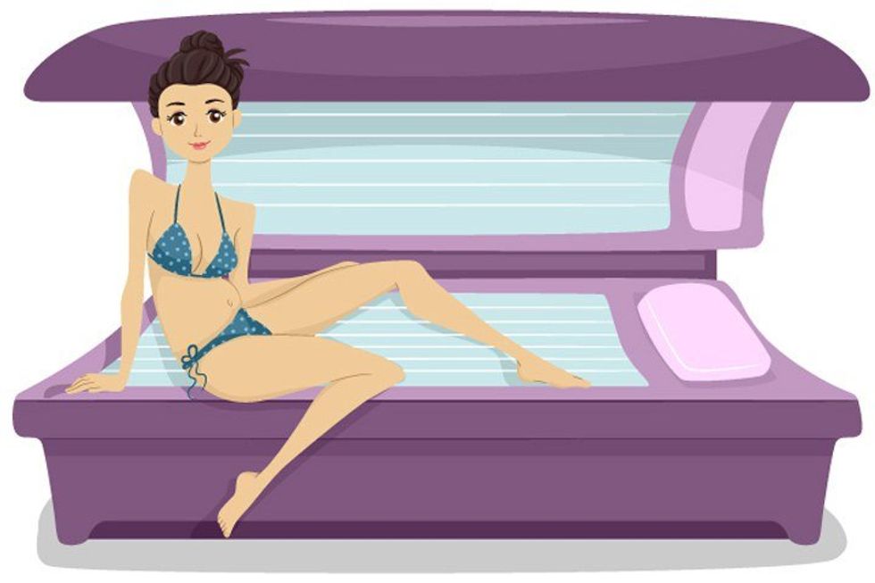 My First Experience With A Tanning Bed
