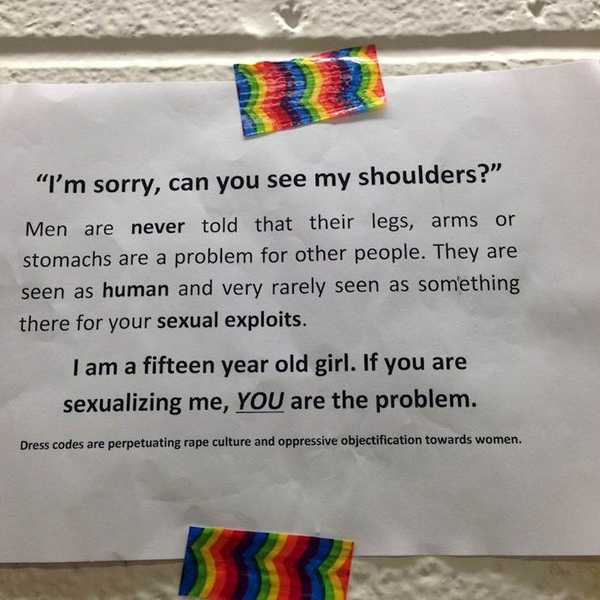 Dress Codes In School — Stop Sexualizing Young Girls