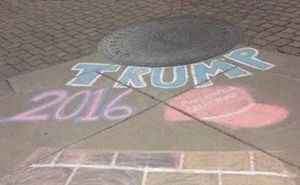 Chattanooga Campus In Uproar Over Pro-Trump Chalking