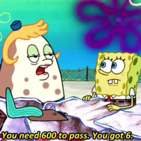 Finals Week Told By Spongebob