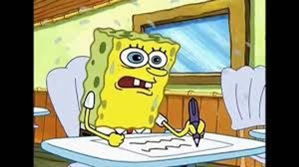 The Stages Of An Exam As Told By Spongebob
