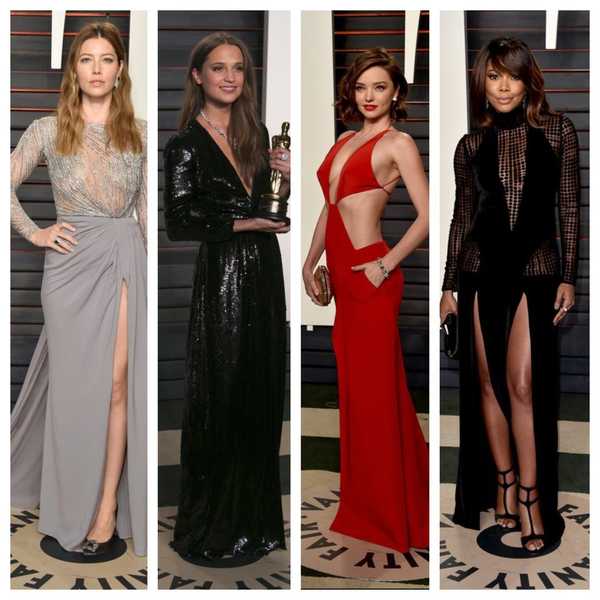 Cutouts, Sheer, & Sequins: 19 of the Best Looks at the Vanity Fair Oscar Party