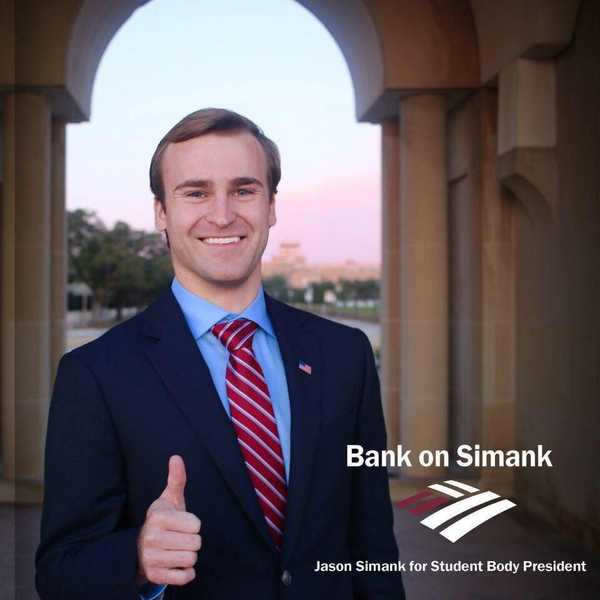 Student Body President Candidate Jason Simank