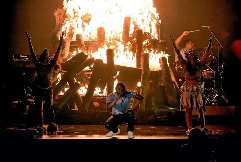 Kendrick Lamar Sets the Stage Ablaze