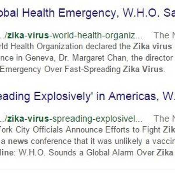 Why You Shouldn't Worry About Zika