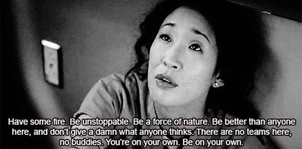 Your First Year of College As Told By Cristina Yang