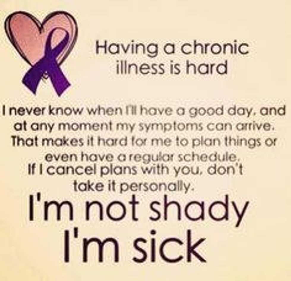 Chronic Illness And What It's Like