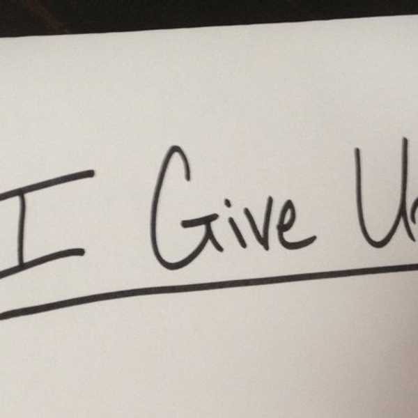 I Was Weak, So I Give Up