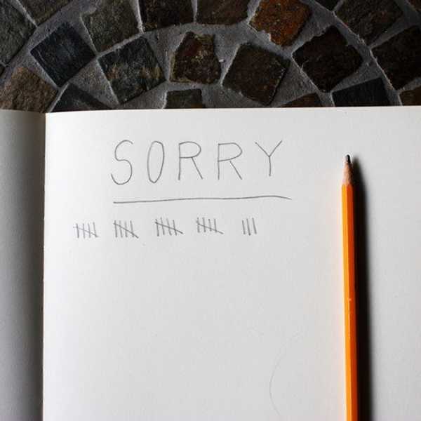 Stop Saying Sorry