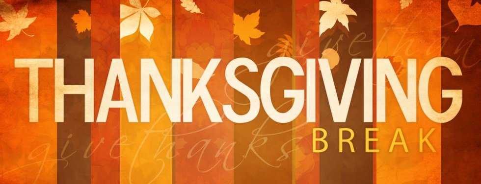 The Top 10 Things I'm Looking Forward To Over Thanksgiving Break
