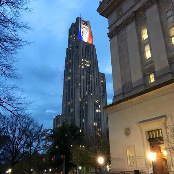 University Of Pittsburgh Students Hold Vigil For Paris