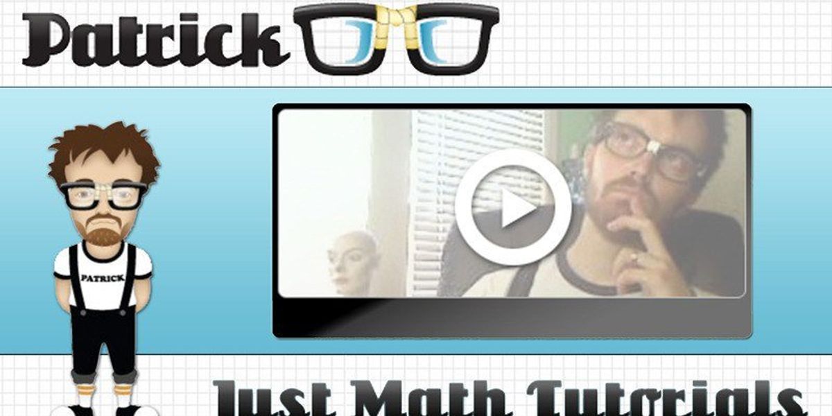 Patrickjmt Who Is The Online Math Guru Patrick JMT And Why Should We Help Him ...