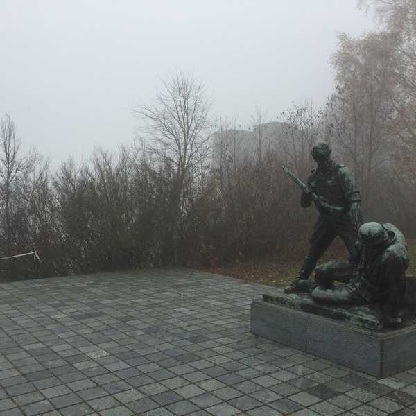 An American At An Austrian Concentration Camp
