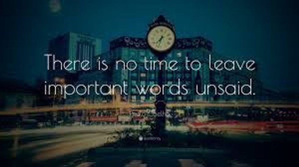 On the Importance of Saying What You Need to Say