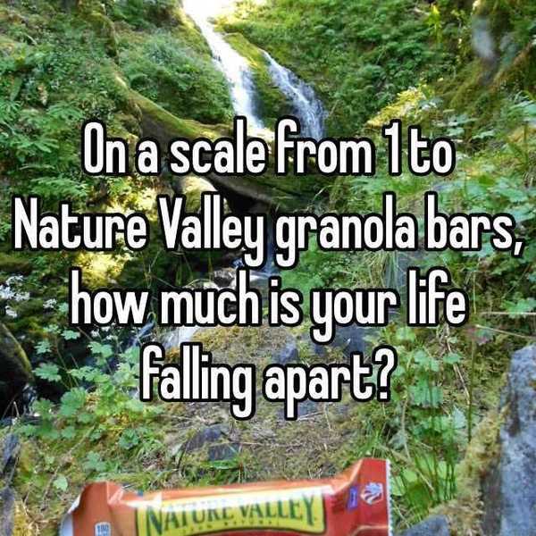 Is Your Life More Shambly Than A Nature Valley Bar?