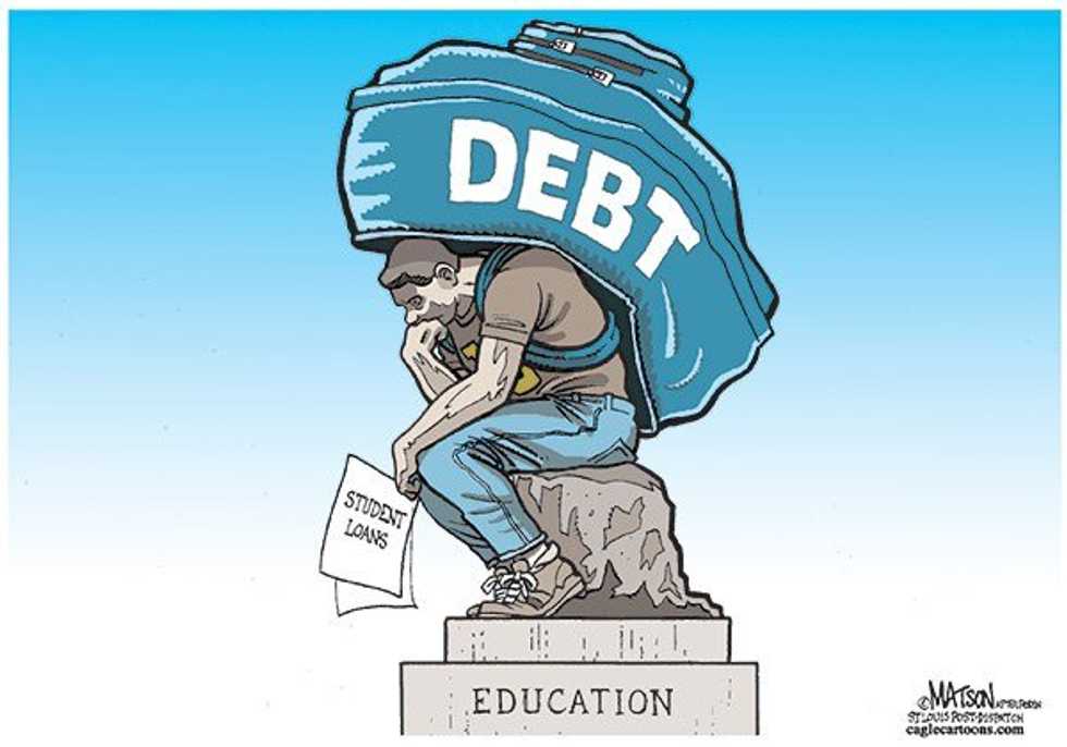 A Man In Debt Is So Far A Slave