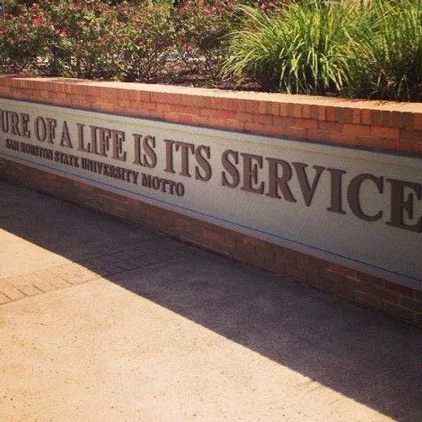 The Measure Of SHSU Is Its Service