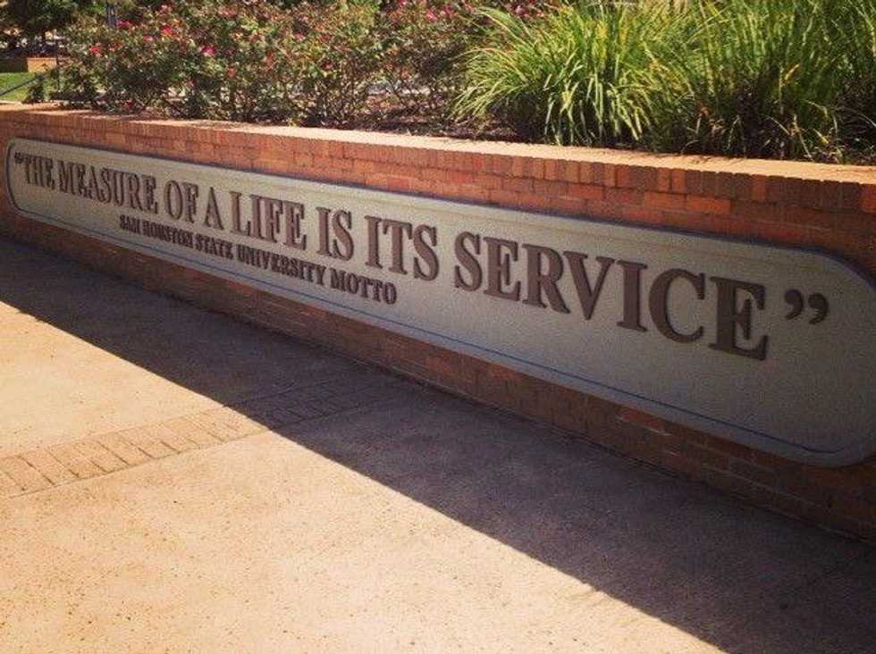 The Measure Of SHSU Is Its Service