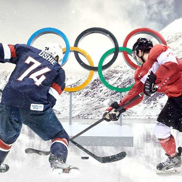 Applauding Hockey Players