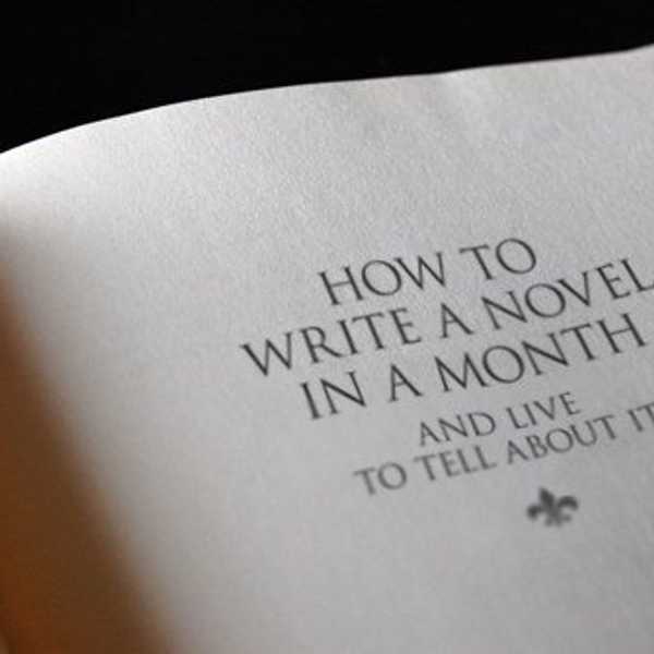 Writing A Novel In A Month