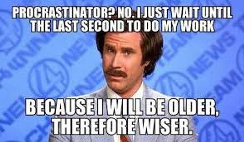29 Thoughts That Go Through Your Mind When You Procrastinate For Finals