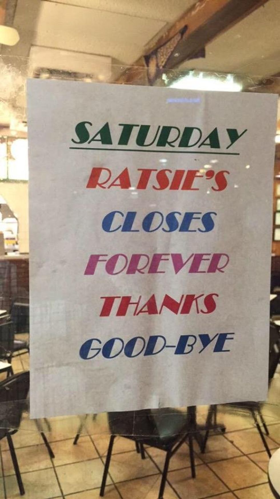 The End of an Era: Goodbye, Ratsie's