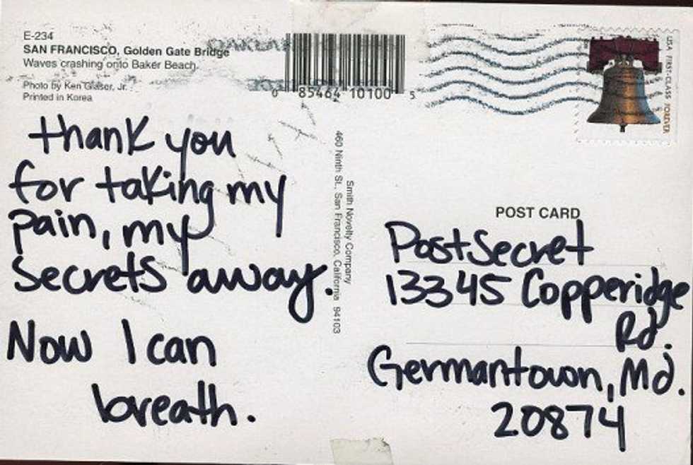 Thank You, PostSecret