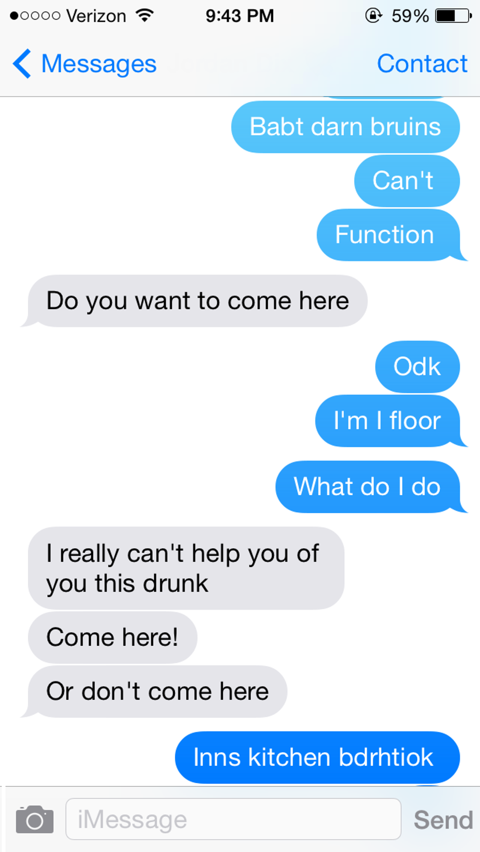 Texts from Last Night