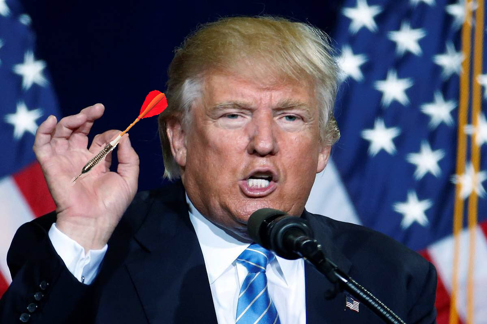 To Make Yuge Decisions, Trump Throws Darts