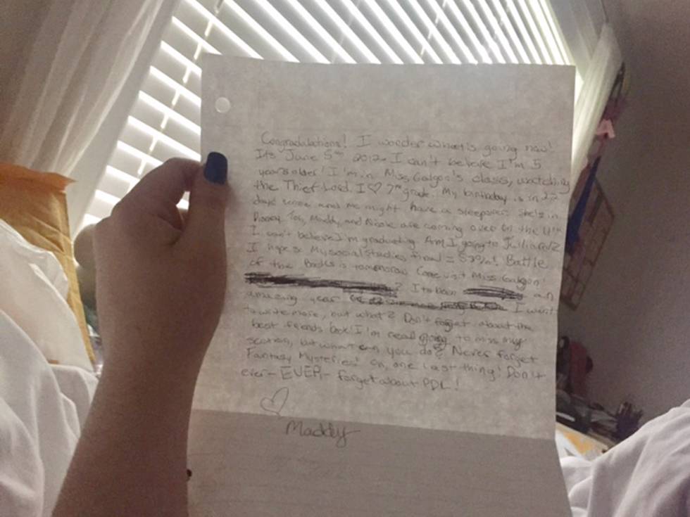 A Letter Back To My Seventh Grade Self