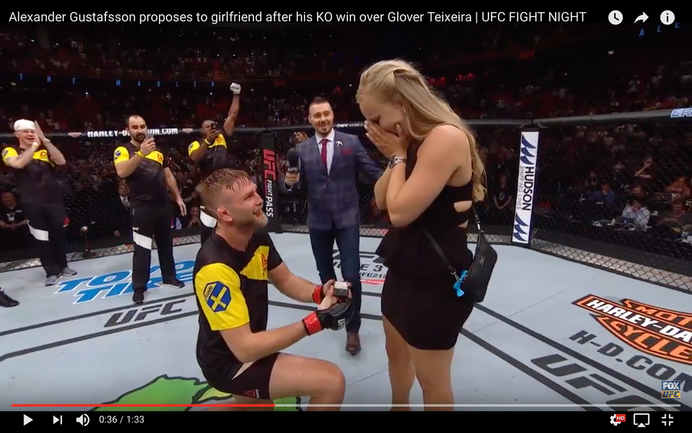 Gustafsson Wins, Proposes To Girlfriend, Then Calls Out Jones