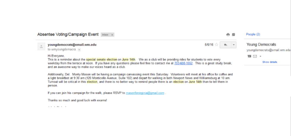 Among the William & Mary Young Democrats, Corruption is Endemic