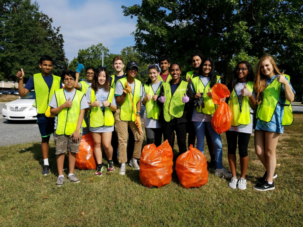 AHS FBLA Gives Back To Alpharetta By Participating The Roadway Cleanups And Scarecrow Harvest