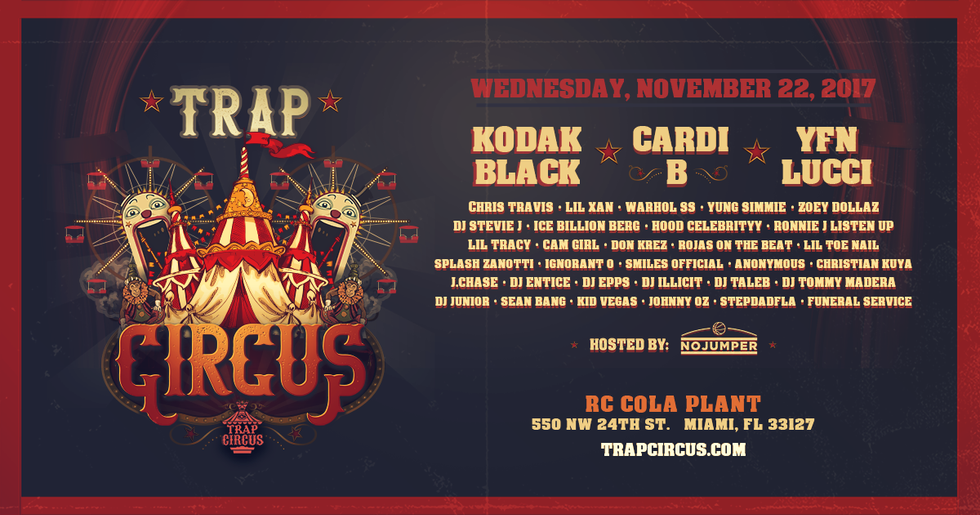 Circus-themed music festival 'Trap Circus' is coming to Miami
