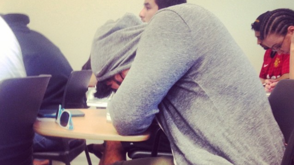 The 10 Stages Of Going To Class Hungover