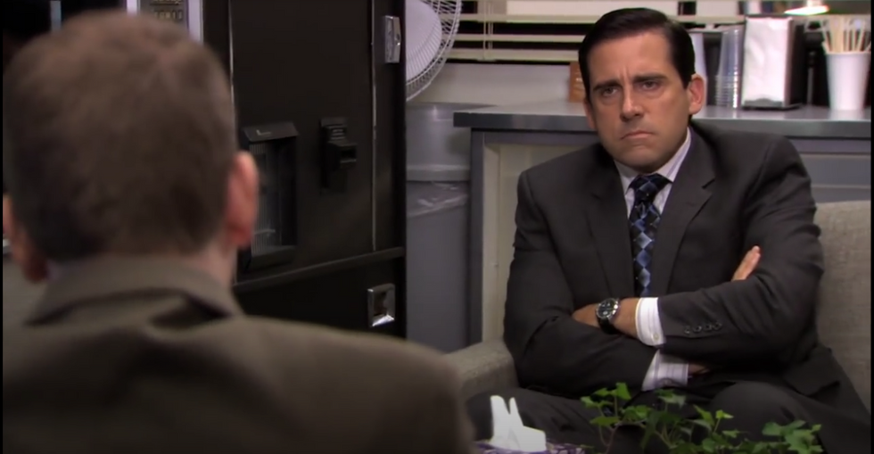 The 10 Stages Of Public Speaking In College, As Told By Michael Scott