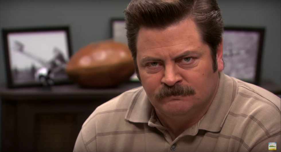 Driving On Campus, As Told By Ron Swanson