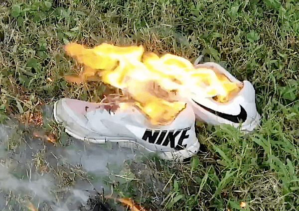 Instead Of Burning Your Nikes, Which Solves Nothing, You Should Give Them To People Who Are Less Fortunate