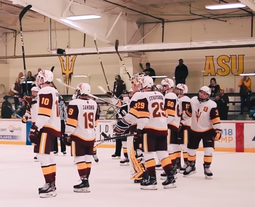 In Case You Forgot, ASU Has A Hockey Team And They're Doing Alright So Far