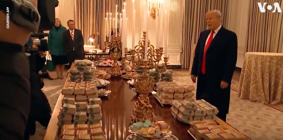 Trump's Clemson Dinner Is A Metaphor For America