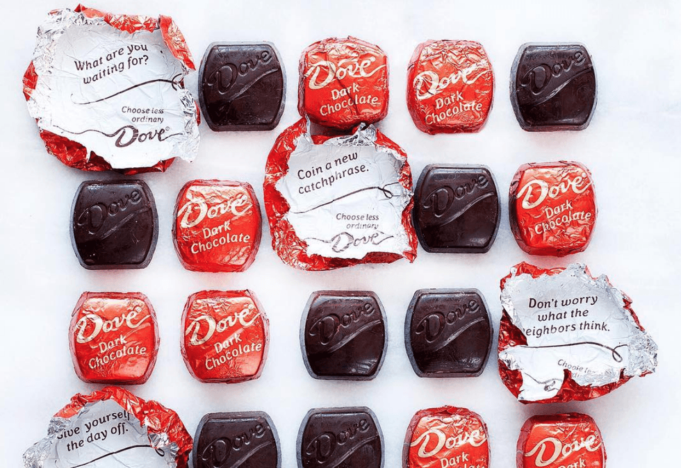 Dove chocolates are little drops of inspiration. | The Odyssey Online