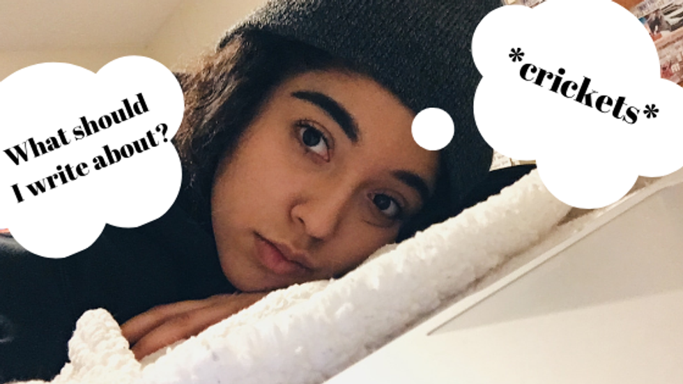 I Didn’t Know What To Write, So I Wrote About It