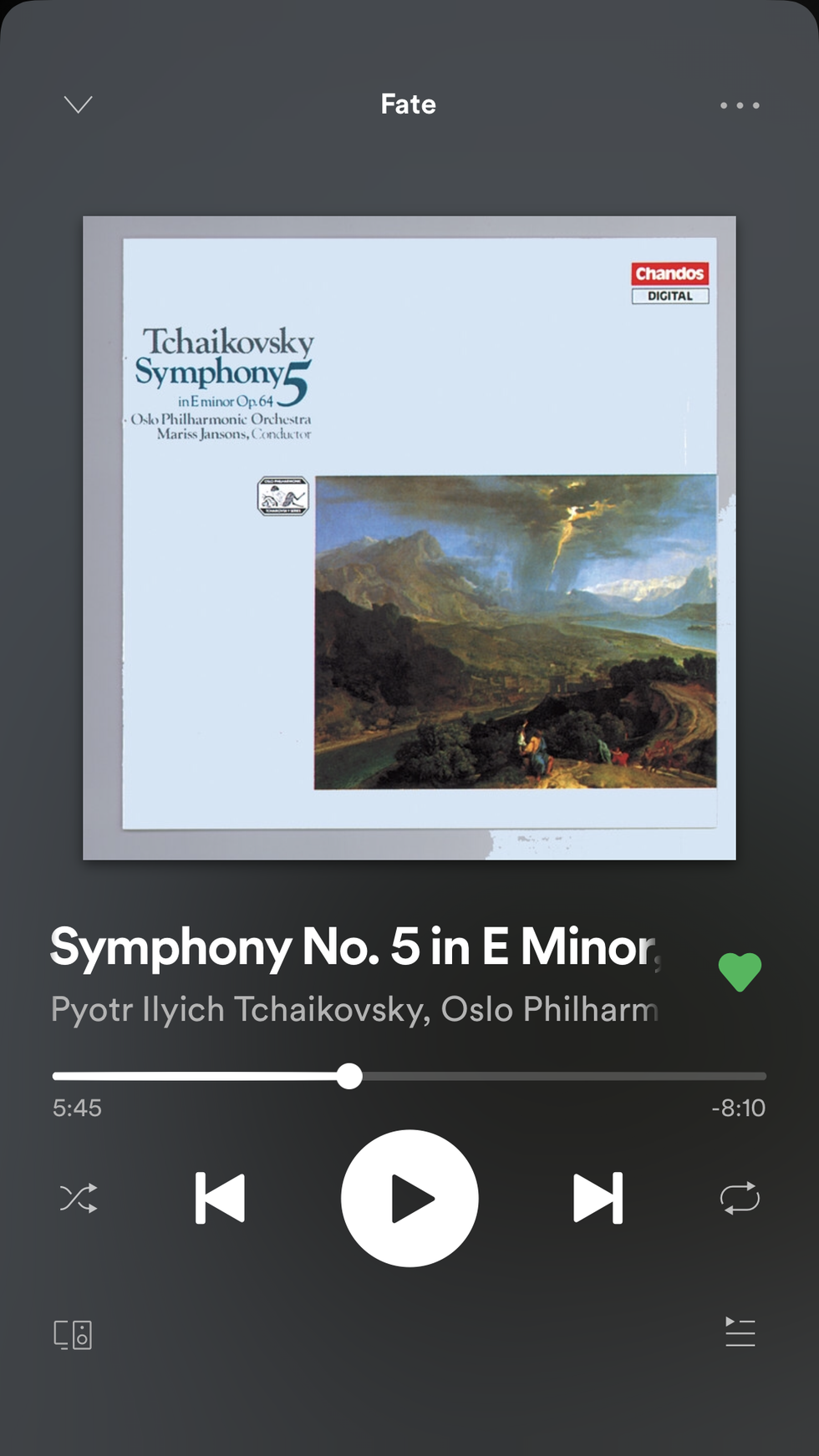 Tchaikovsky's 5th and Your Freshman Year